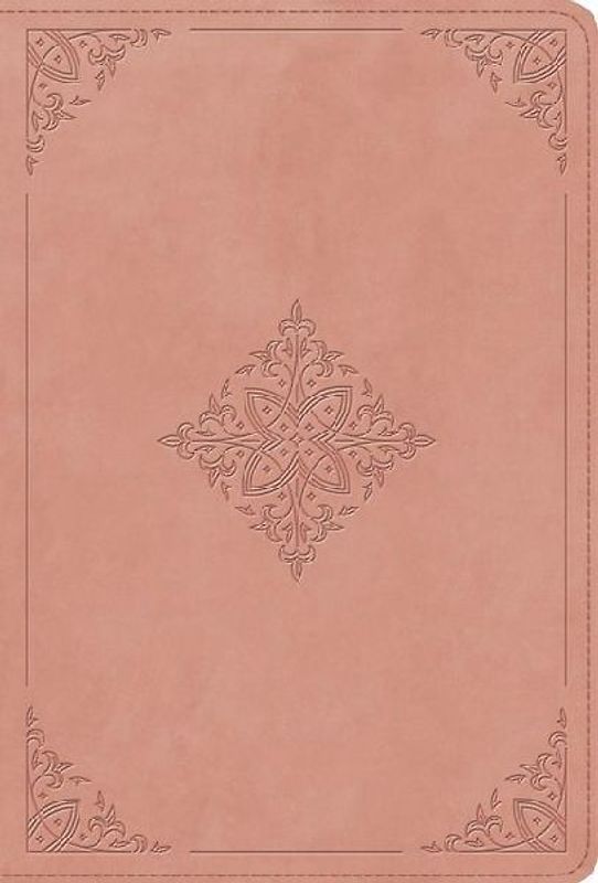 ESV Giant Print Value Thinline Bible (Trutone, Blush Rose, Fleur-De-Lis Design)