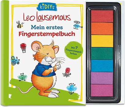 Leo Lausemaus - Mein erstes Fingerstempelbuch Mit 7 Fingerstempelfarben