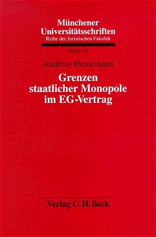 Grenzen staatlicher Monopole im EG-Vertrag