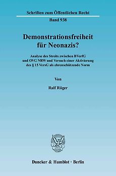 Demonstrationsfreiheit für Neonazis?