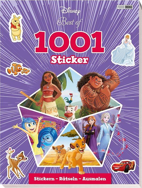Disney Best of: 1001 Sticker - Stickern - Rätseln - Ausmalen