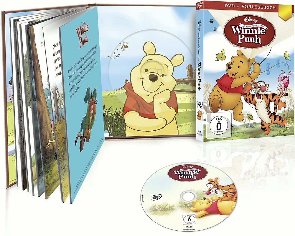 Winnie Puuh - Die vielen Abenteuer von Winnie Puuh [inkl. Vorlesebuch] DVD