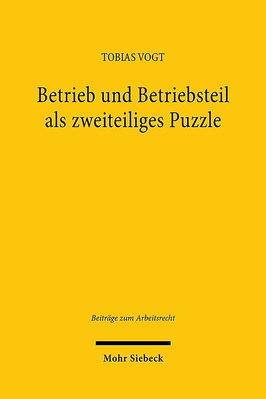 Betrieb und Betriebsteil als zweiteiliges Puzzle