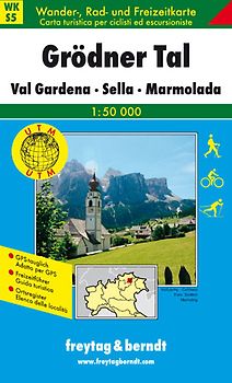 WK S5 Grödnertal - Val Gardena - Sella - Marmolada, Wanderkarte 1:50.000