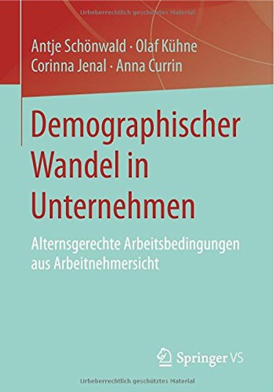 Demographischer Wandel in Unternehmen