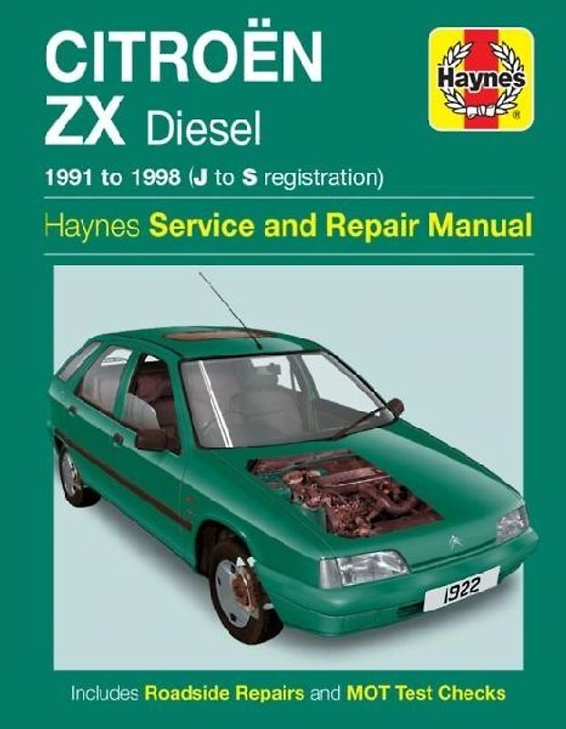 Citroen ZX Diesel (1991-1998) Service and Repair Manual (Haynes Service and Repair Manuals) - Coombs, Mark