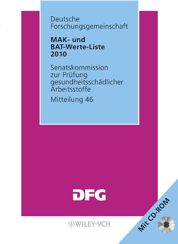 MAK- und BAT-Werte-Liste 2010