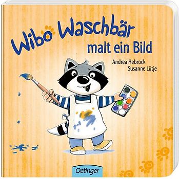 Wibo Waschbär malt ein Bild