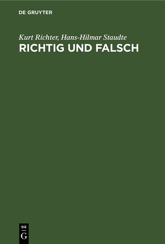 Richtig und falsch