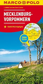 MARCO POLO Regionalkarte Deutschland 02 Mecklenburg-Vorpommern 1:200.000