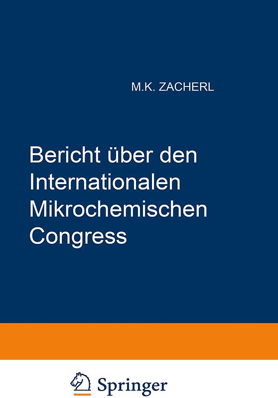 Bericht über den I. Internationalen Mikrochemischen Congress