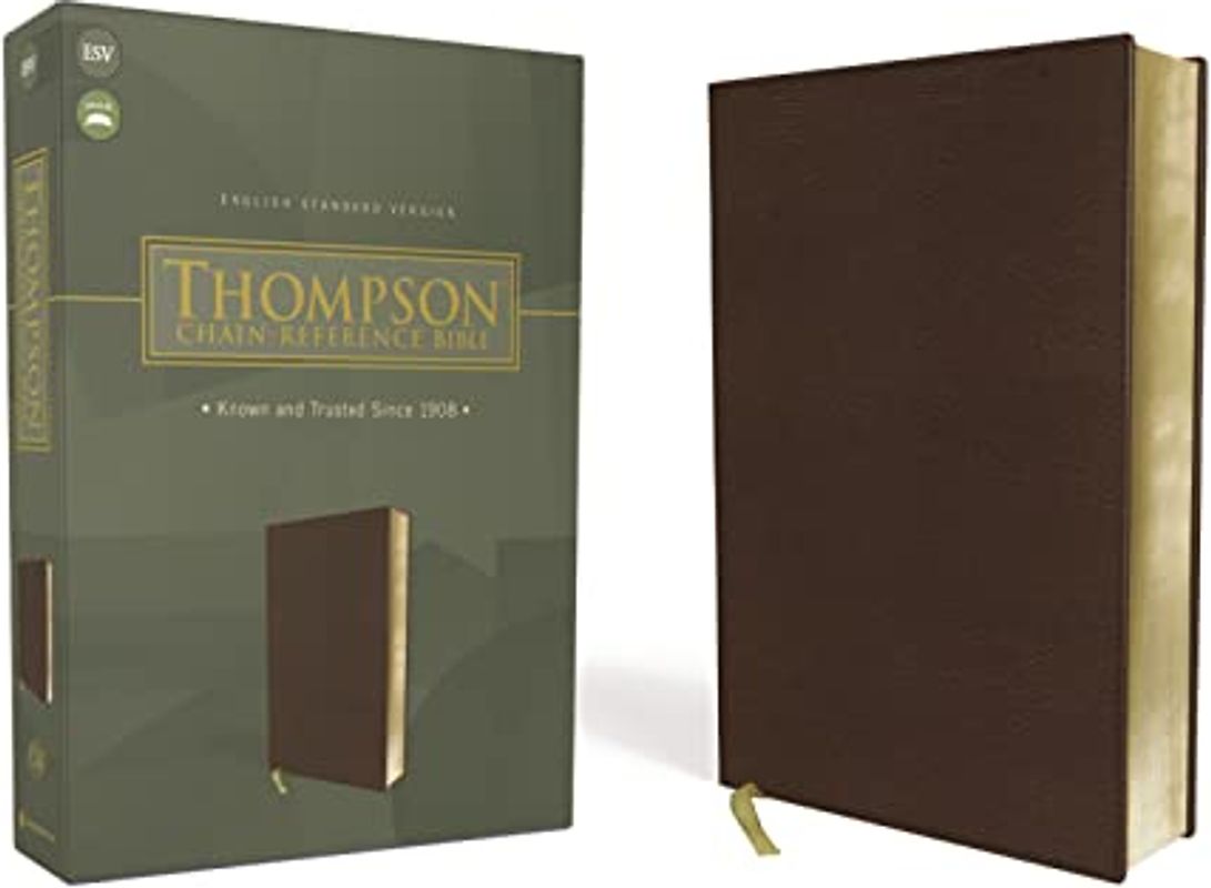ESV, Thompson Chain-Reference Bible, Leathersoft, Brown, Red Letter: English Standard Version, Thompson Chain-reference Bible, Brown, Red Letter