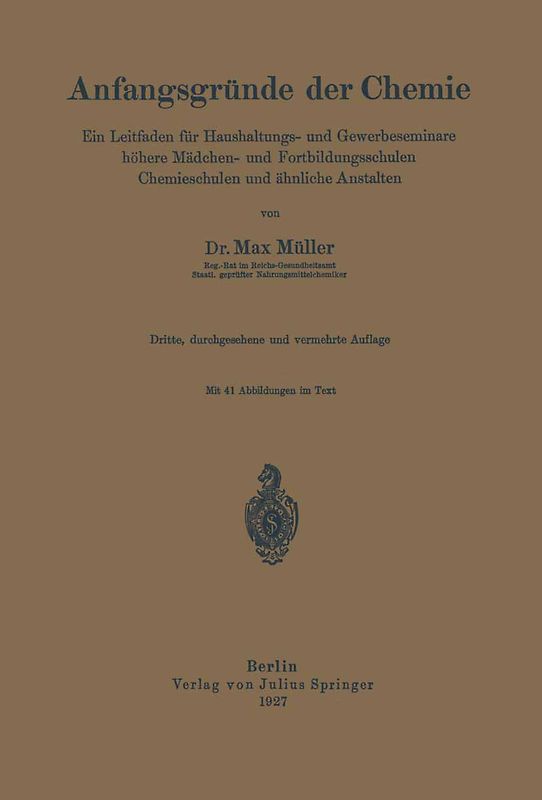 Anfangsgründe der Chemie