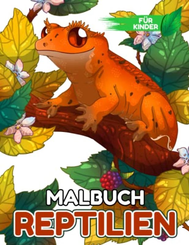 Reptilien Malbuch für Kinder: Entdecken Sie die Tierwelt mit 30 hochwertigen Bildern im Inneren | Bildung und Kreativität Geschenke für Ihre Süßen