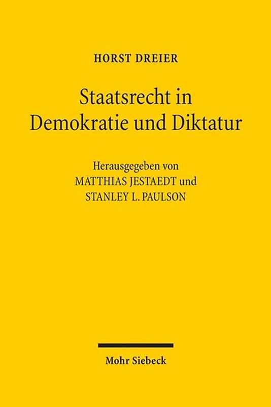Staatsrecht in Demokratie und Diktatur