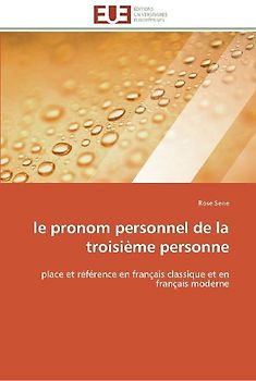 le pronom personnel de la troisième personne