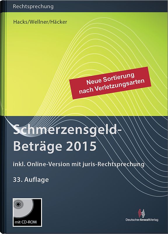 SchmerzensgeldBeträge 2015 (Buch mit CD-ROM plus Online-Zugang)