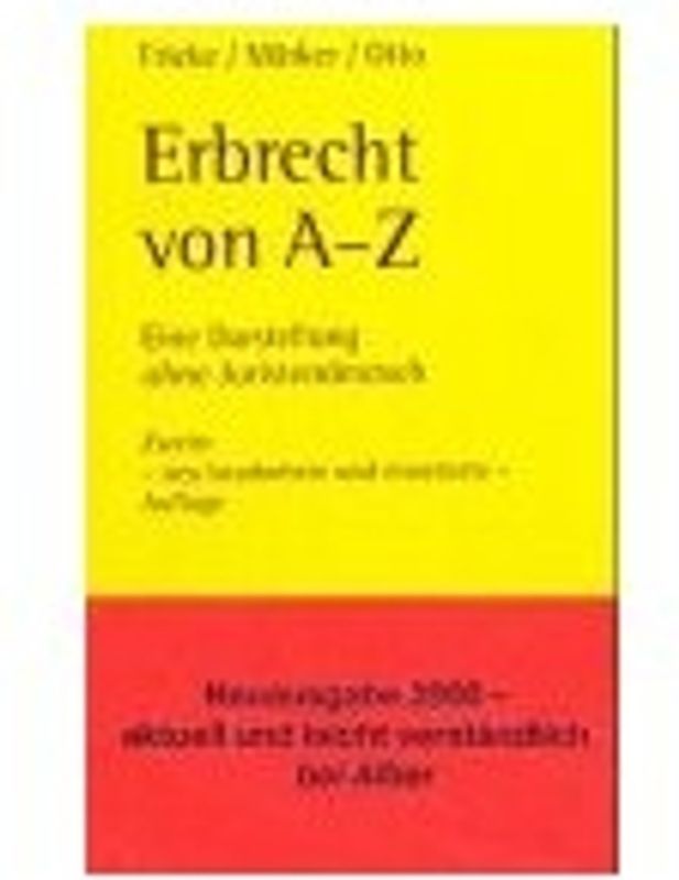 Erbrecht von A-Z