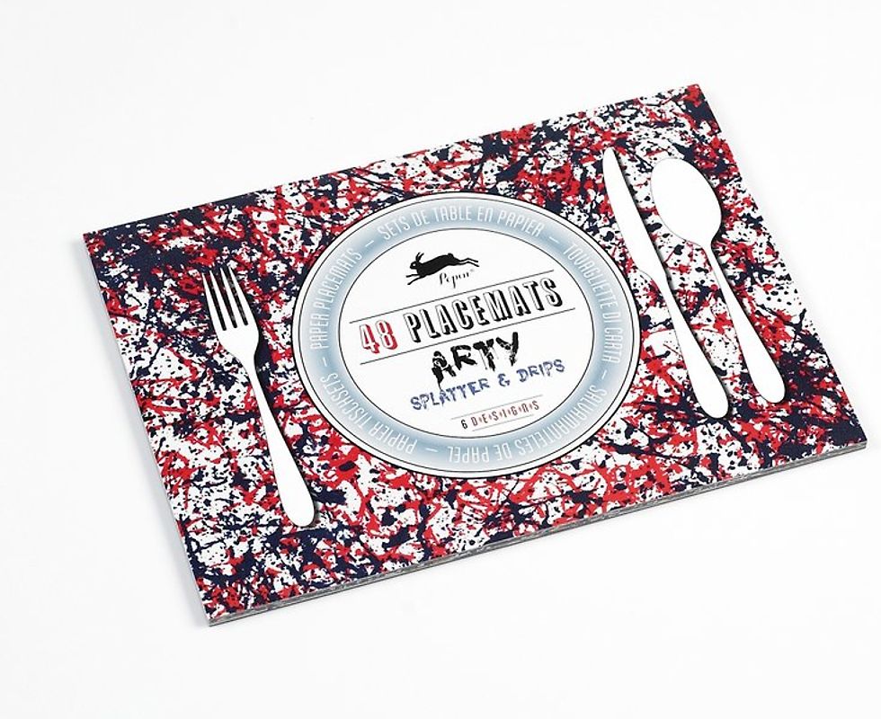 Arty Splatter & Drips. Placemat Pad