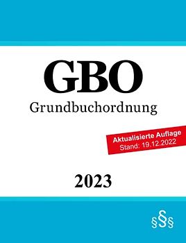 Grundbuchordnung - GBO