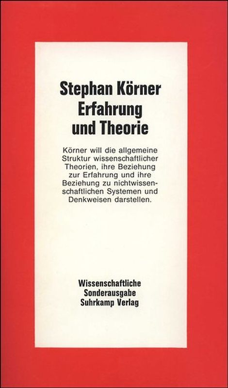 Erfahrung und Theorie