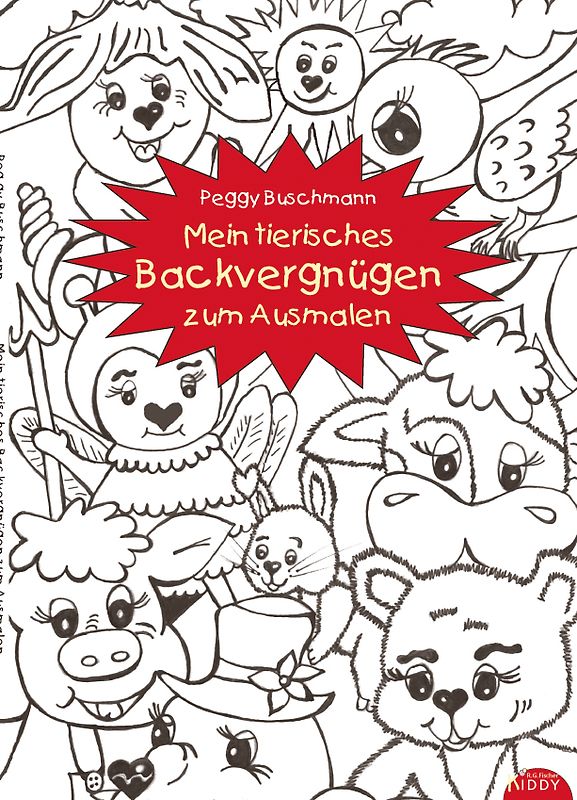 Mein tierisches Backvergnügen zum Ausmalen