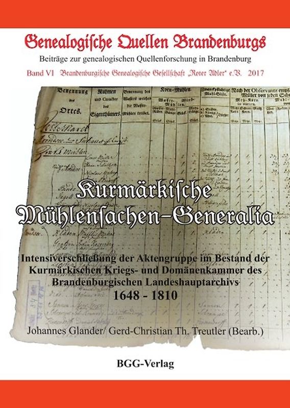 Kurmärkische Mühlensachen-Generalia