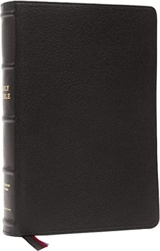 KJV, Large Print Verse-by-Verse Reference Bible, Maclaren Series, Premium Goatskin Leather, Black, Comfort Print: Holy Bible, King James Version