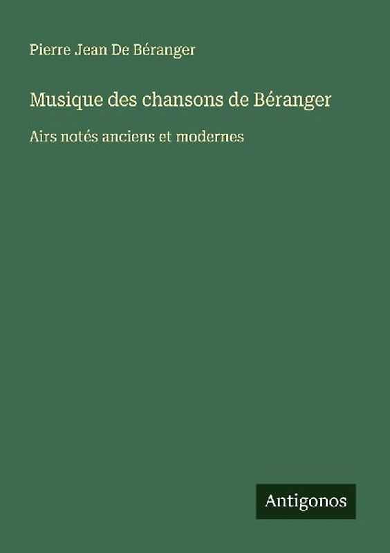Musique des chansons de Béranger