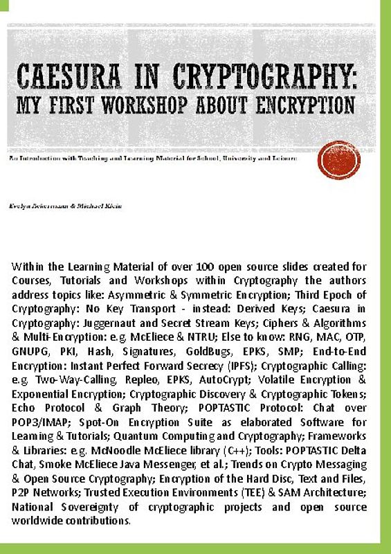 Caesura in Cryptography [Paperback]