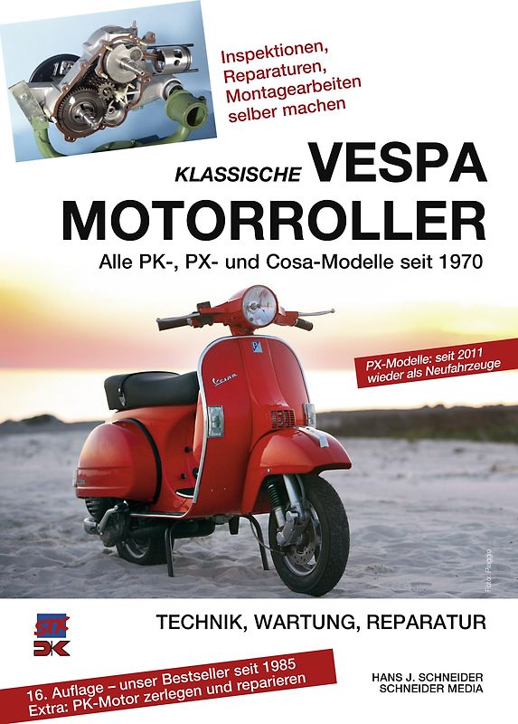 Klassische Vespa Motorroller