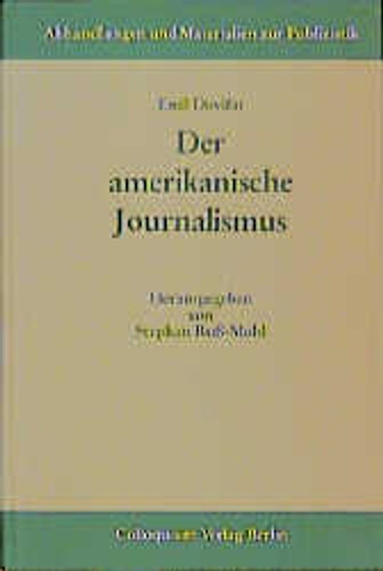 Der amerikanische Journalismus