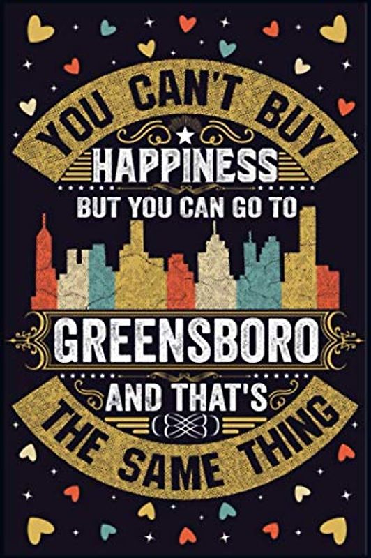Greensboro Notebook: Home City Greensboro in North Carolina Pride Flag Journal