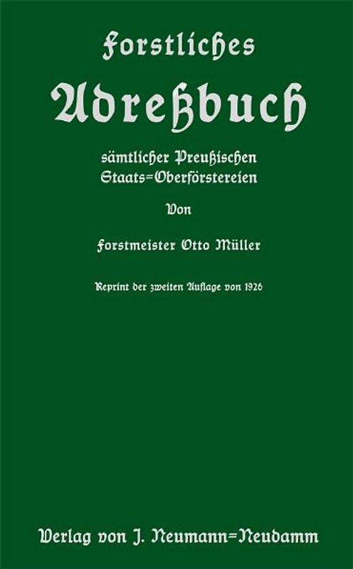 Forstliches Adreßbuch