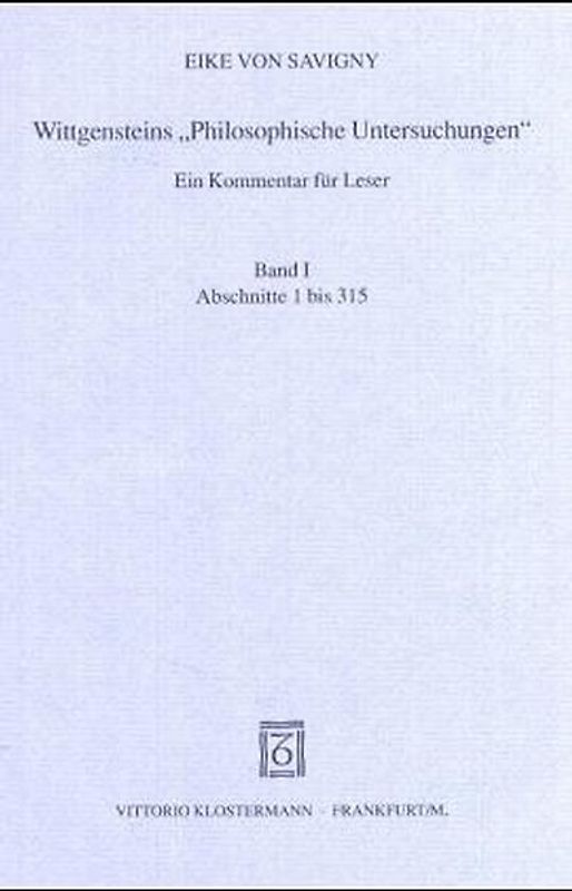 Wittgensteins "Philosophische Untersuchungen" - Abschnitte 1 bis...