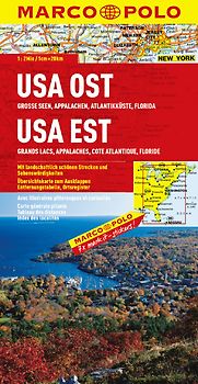 MARCO POLO Kontinentalkarte USA Ost 1:2 000 000