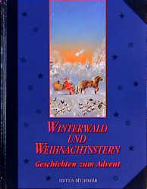 Winterwald und Weihnachtsstern
