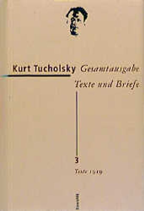 Gesamtausgabe Texte und Briefe 3