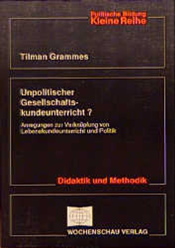 Unpolitischer Gesellschaftskundeunterricht?