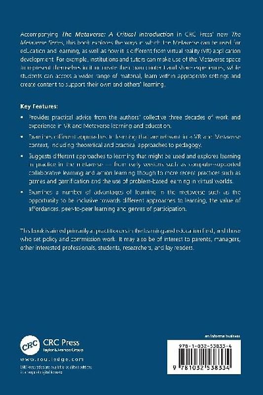 The Metaverse for Learning and Education