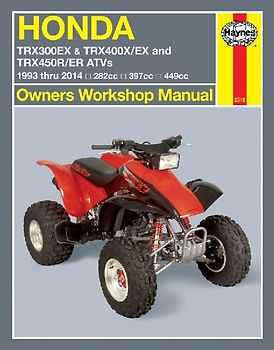 Honda TRX300EX, TRX400EX & TRX450R/ER ATVs (93 - 14) Haynes Repair Manual
