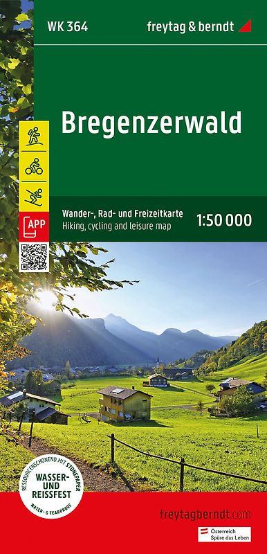 freytag & berndt Wanderkarte WK 364 Bregenzerwald 1:50.000