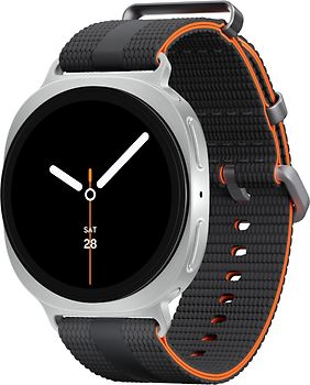 Samsung Galaxy Watch8 40 mm Boîtier aluminium argent sur Sport Chic S/M graphite [Wi-Fi]