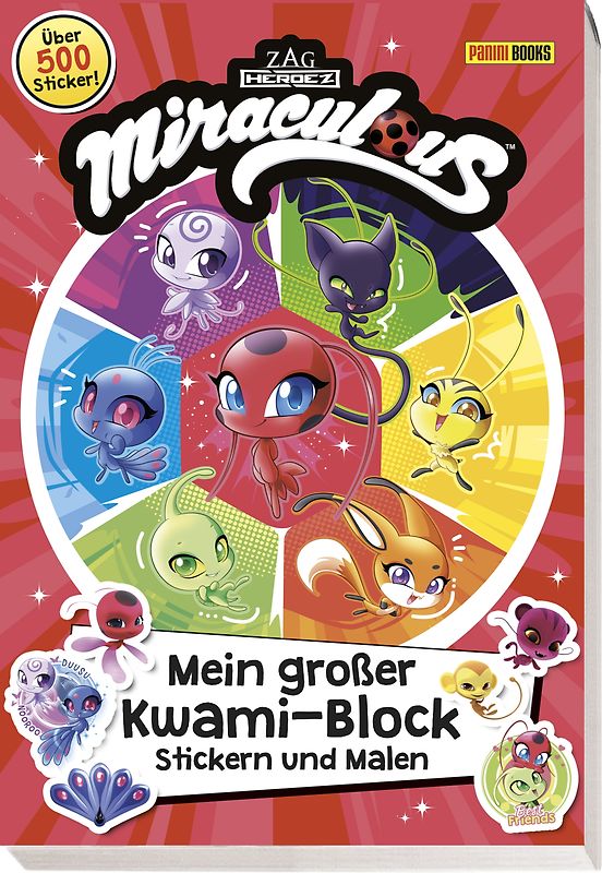 Miraculous: Mein großer Kwami-Block - Stickern und Malen