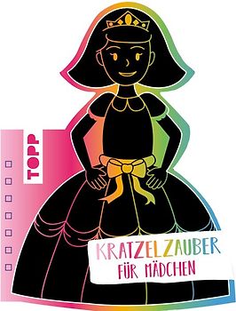 Kratzelzauber Für Mädchen (Kratzelbuch in Prinzesinnenform)