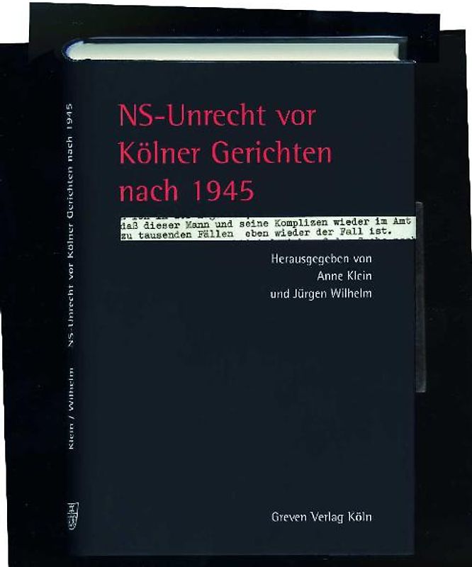 NS-Unrecht vor Kölner Gerichten nach 1945