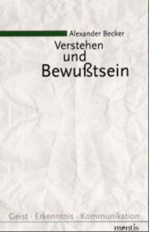 Verstehen und Bewusstsein