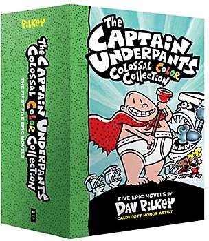 The Captain Underpants Colossal Color Collection (Captain Underpants #1-5 Boxed Set): From the Creator of Dog Man