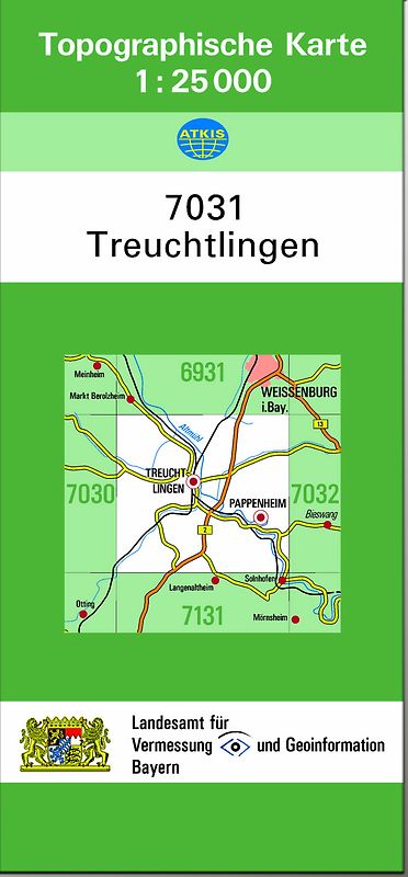 TK25 7031 Treuchtlingen