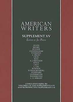 American Writers, Supplement XV